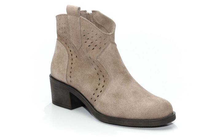 Damskie botki 0803 - cappuccino