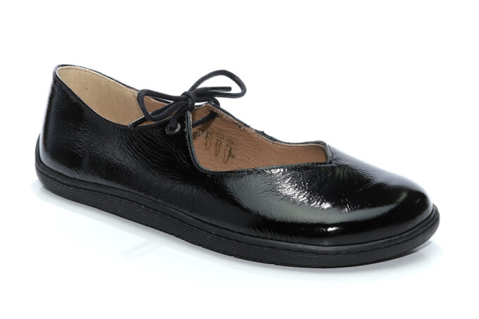 Baleriny barefoot GRACJA - czarny naplak